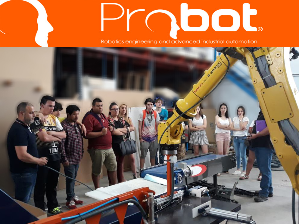 Visita alumnos taller Probot
