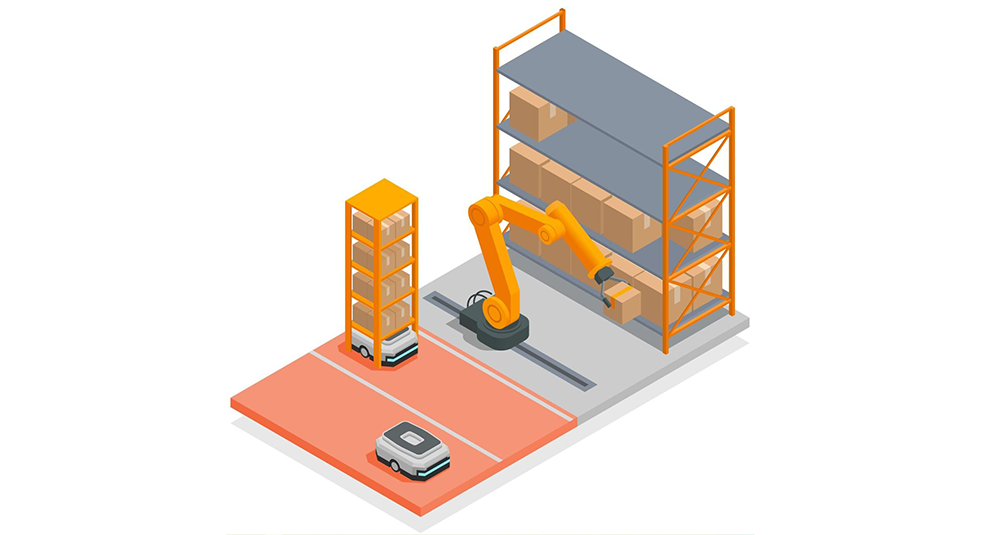 amr o robots almacén
